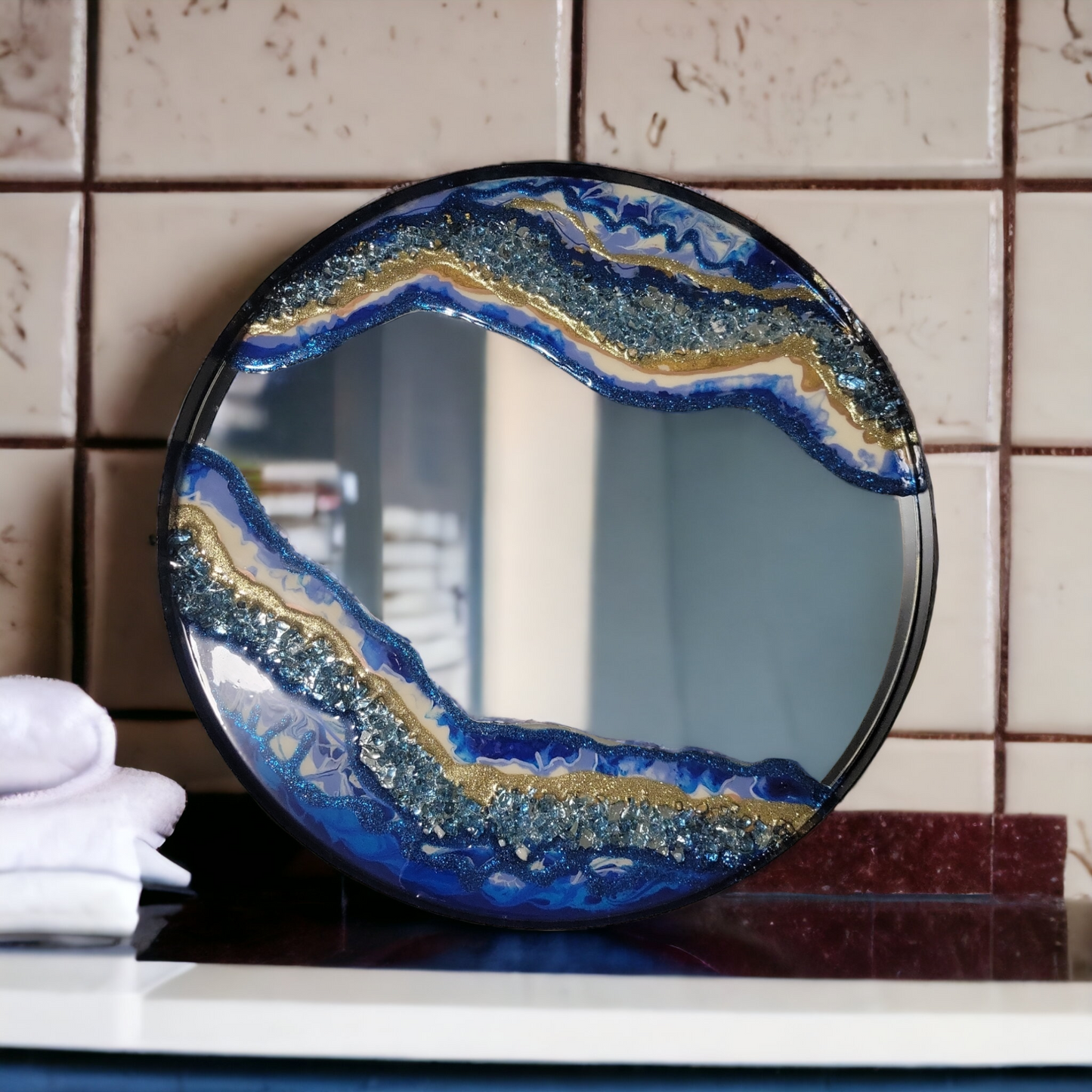 Blue Ocean Resin Mirror
