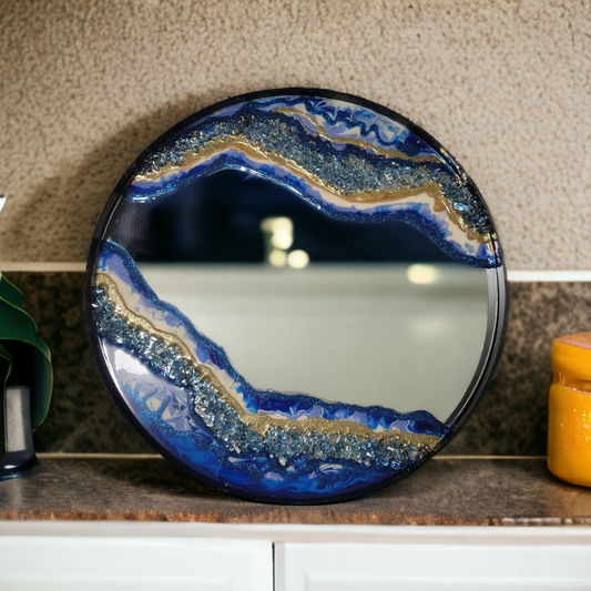 Blue Ocean Resin Mirror